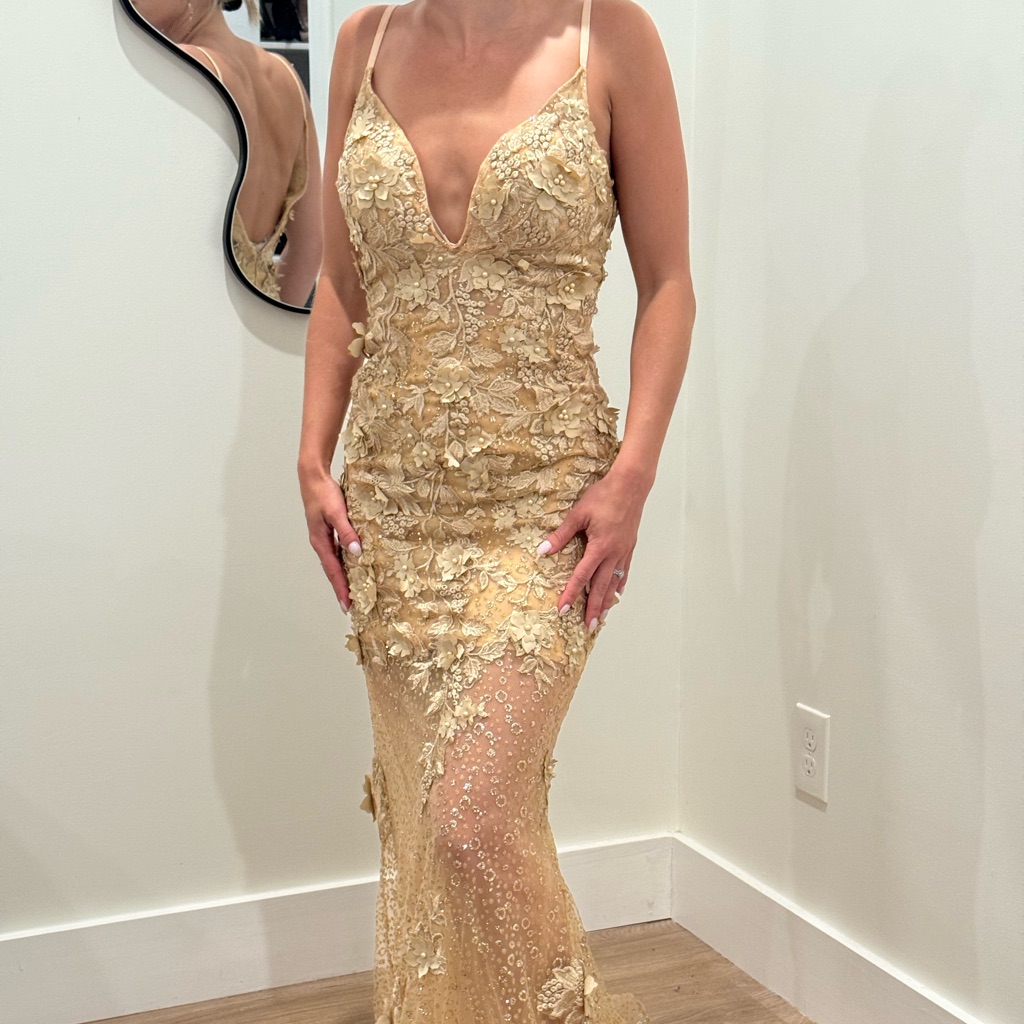 Jovani Gold Prom Dress